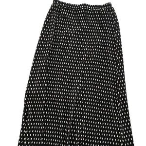 Pleated midi skirt